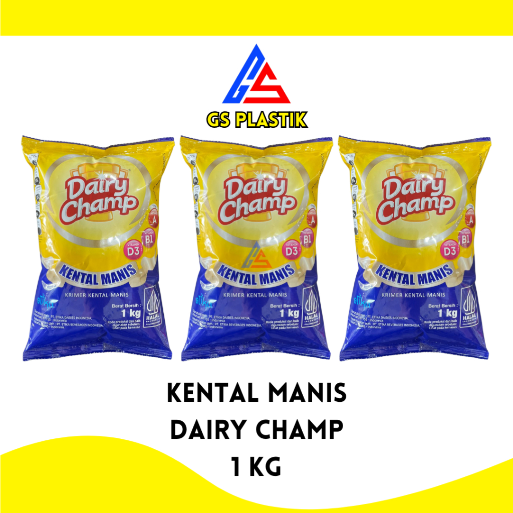 

Kental Manis Dairy Champ 1 Kg Kemasan Bantal SKM