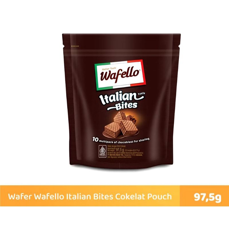 

Wafello Italian Bites Cokelat Pouch 97.5g