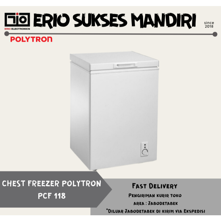 POLYTRON Chest Freezer 100 Liter PCF 118