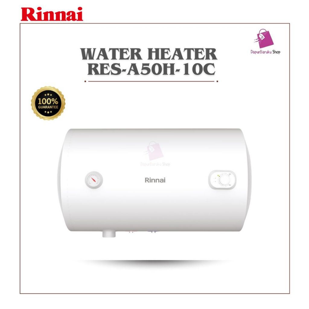 Rinnai Water Heater Listrik 50 Liter (Horizontal) RES A-50H-10C