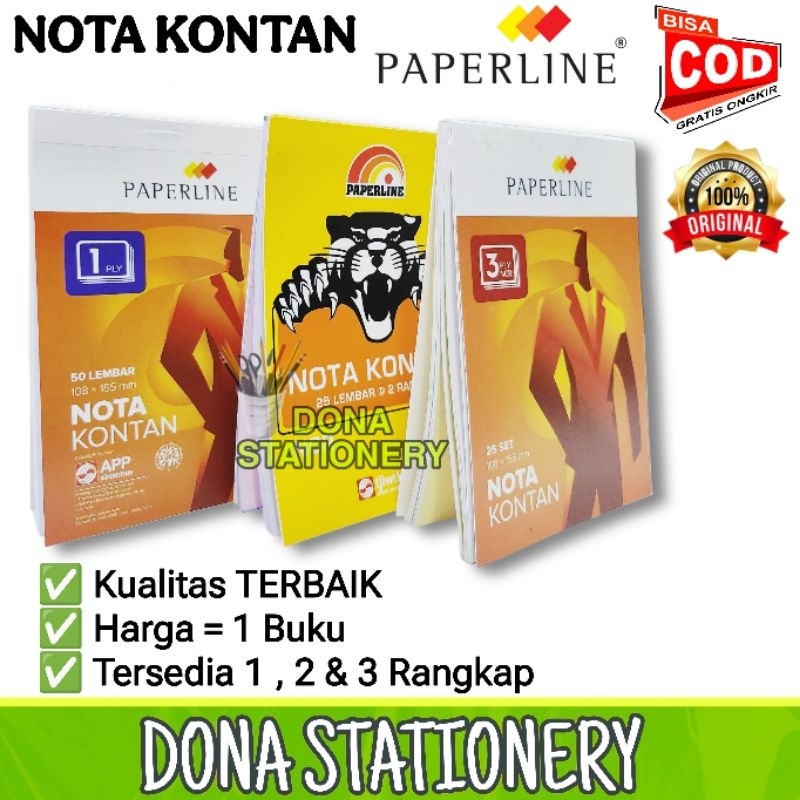 

[ 1 PCS ] NOTA KONTAN PAPERLINE | NOTA KONTAN 1 PLY | NOTA KONTAN 2 PLY | NOTA KONTAN 3 PLY