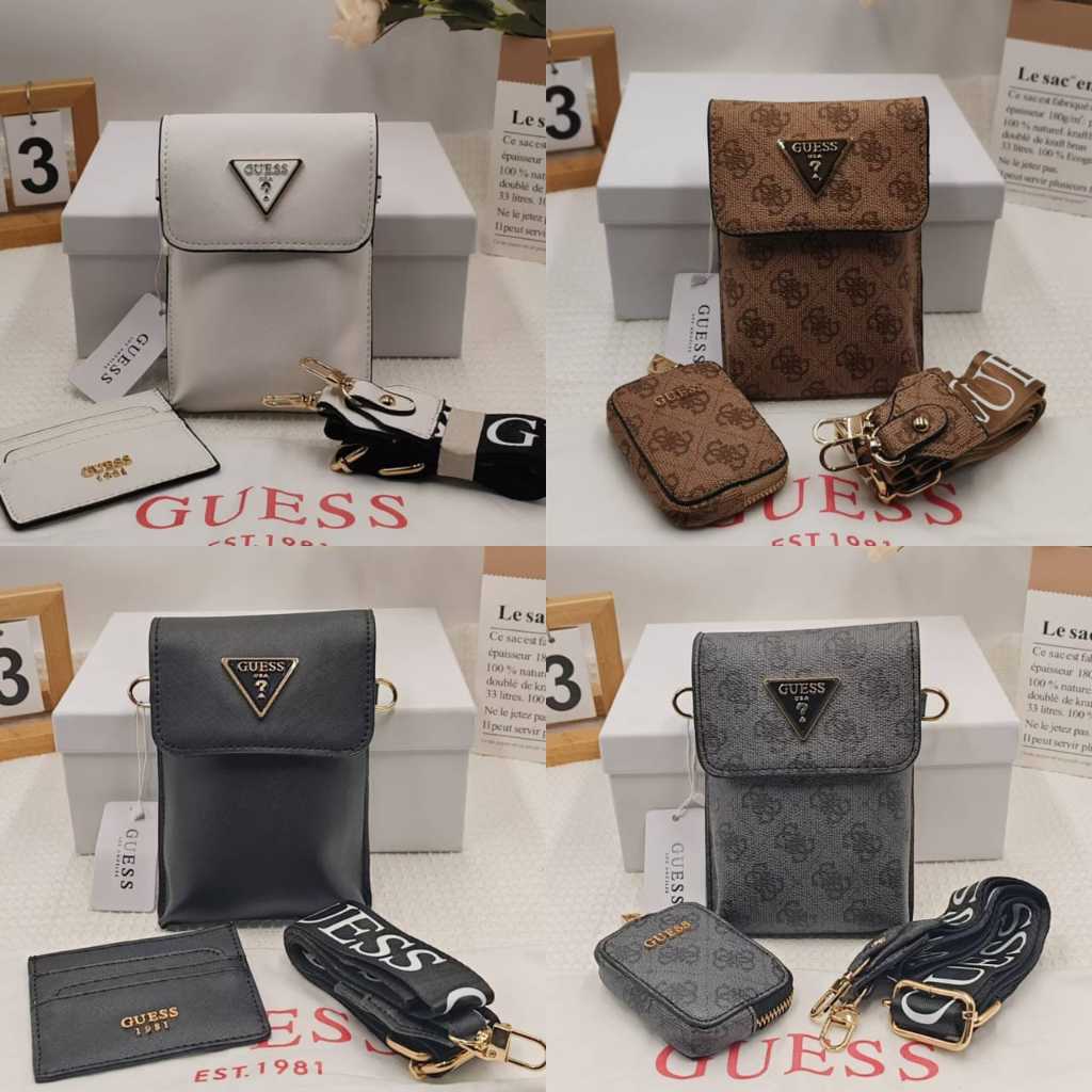 MINI BAG GUESS /  TAS HP CLUTCH / TAS DOMPET KATU / TAS WALET