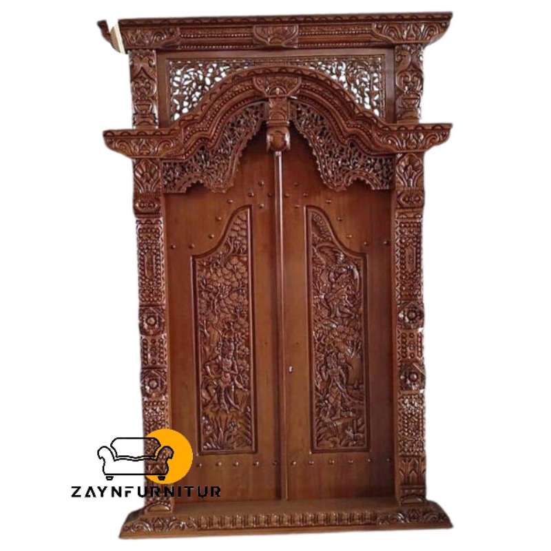 Pintu Ukir Gebyok Ramayana 150x260 JATI TUA Jepara