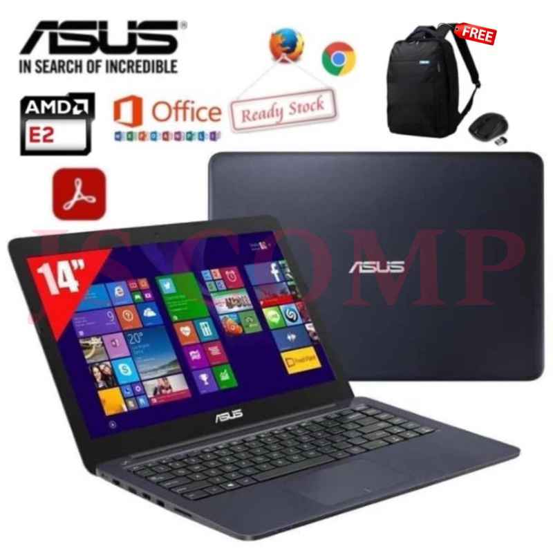 ASUS E402YA E402 Laptop 14Inch Ram 4GB SSD 512GB SLIM Ringan Win10