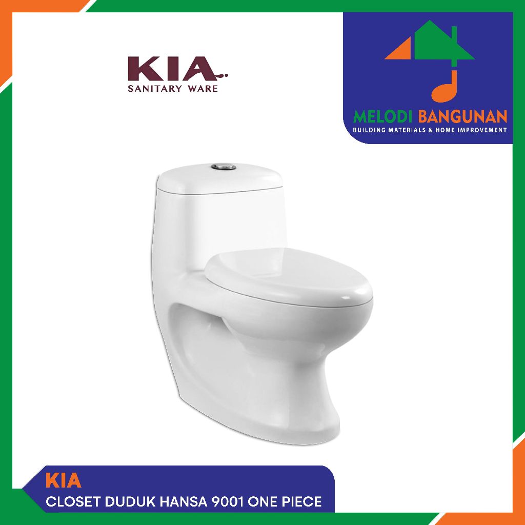Kia - Closet + Kloset + Toilet Duduk Hansa 9001 One Piece White