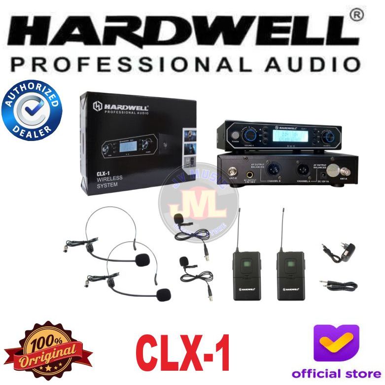 Hardwell CLX 1 Original Double Mic Clip On Headset Mic Wireless
