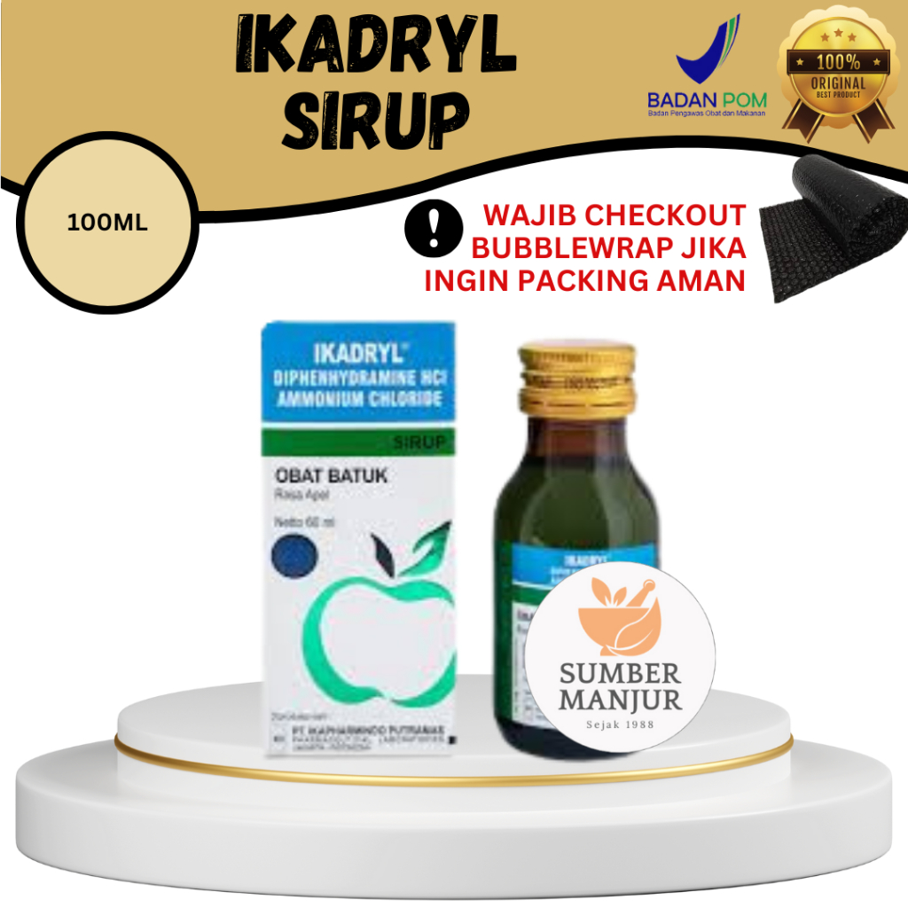 

IKADRYL RASA APEL SIRUP 100ML