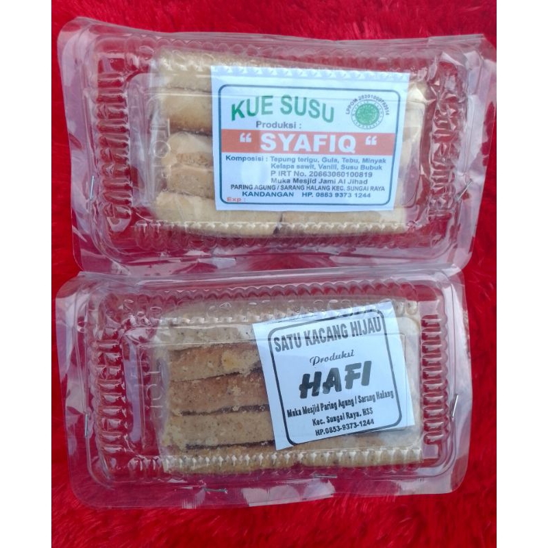 

Kue susu & kue satu kacang hijau