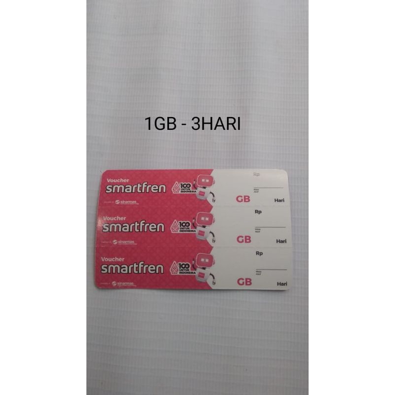 voucher Smartfren 1gb-3hari