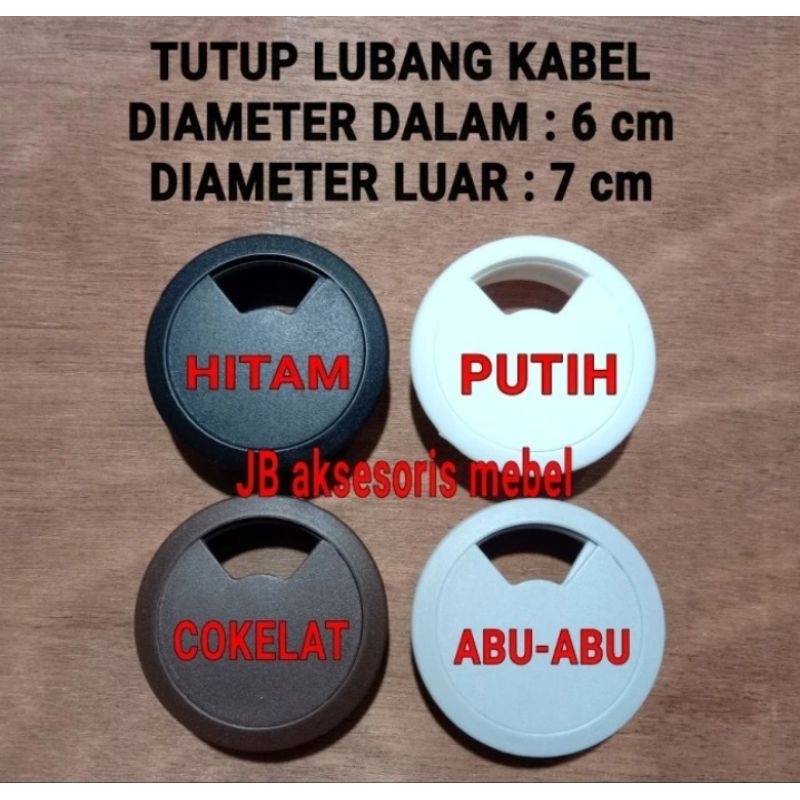 Tutup lubang kabel meja  - Gromet plastik