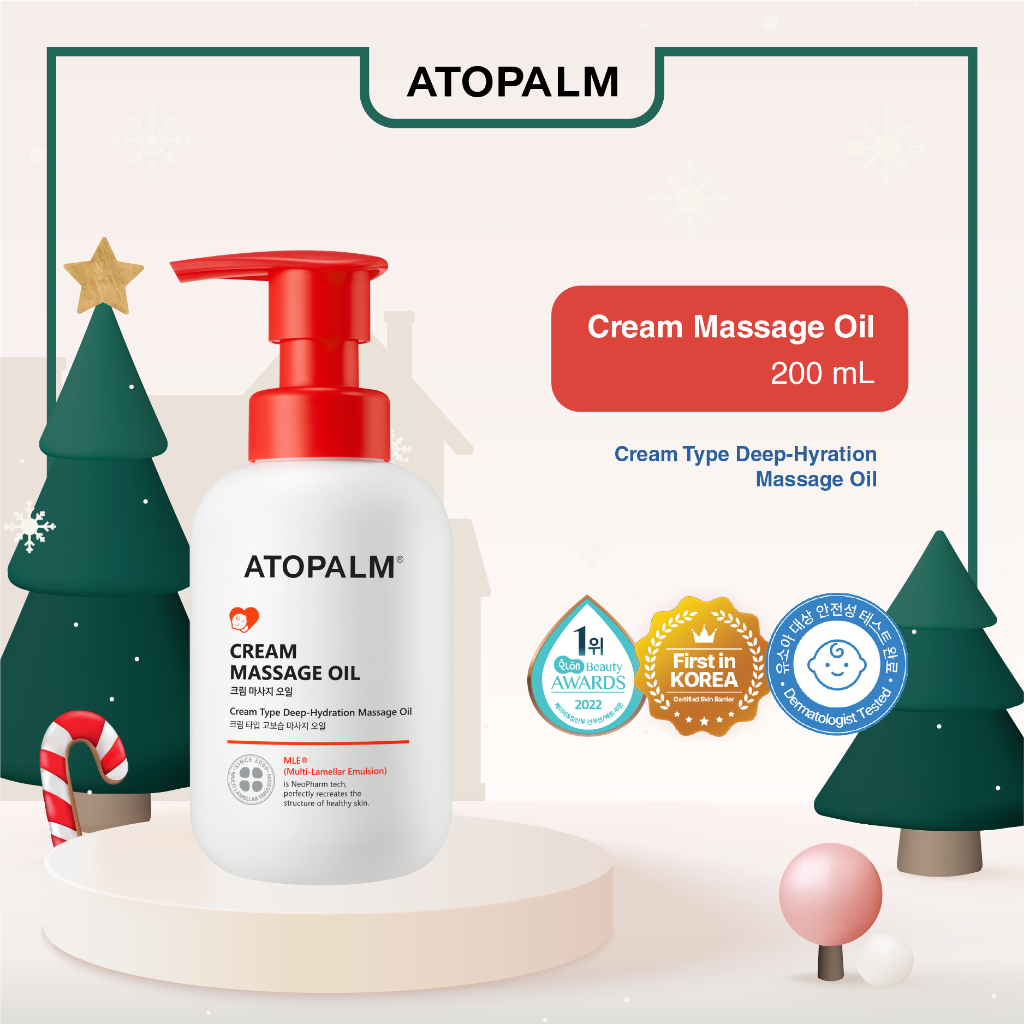 ATOPALM Cream Massage Oil 200ml - Krim Pijat Bayi