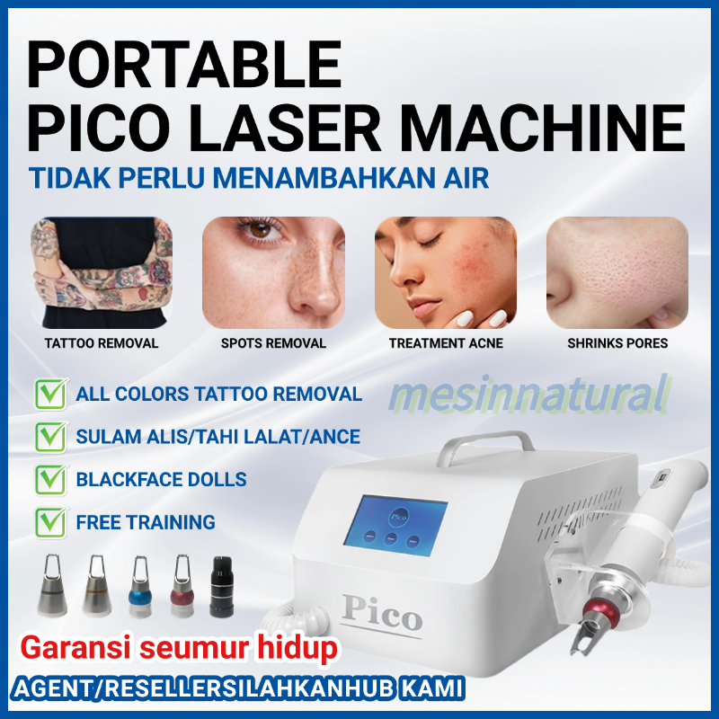 Pico Laser alat Tidak perlu menambahkan air Laser wajah menghilangkan flek laser picosecond versi po