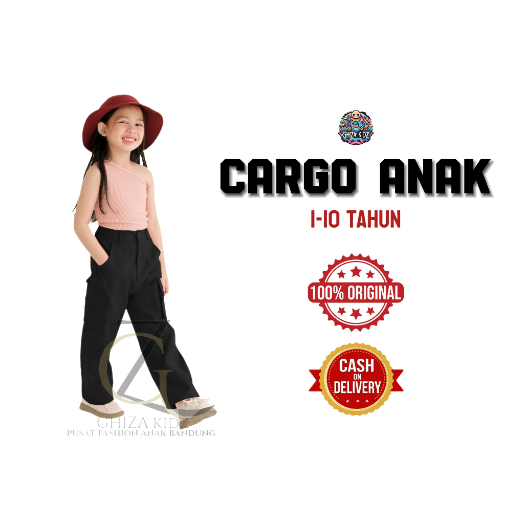 celana anak cargo perempuan/celana cargo anak cewek/cargo anak/celana kargo anak/cargo anak perempua