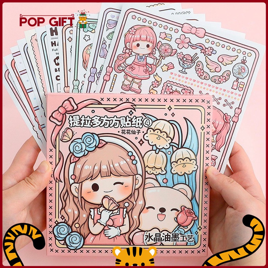 

PG Stiker 1 Pack Buat Buku Jurnal Edisi Flower Fairy Lucu Stiker Tempel Mainan Anak Stiker DIY TLD93