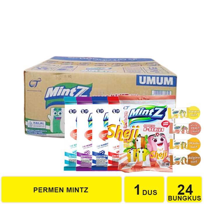 

1 DUS ISI 24 ZAC / BUNGKUS PERMEN MINTZ