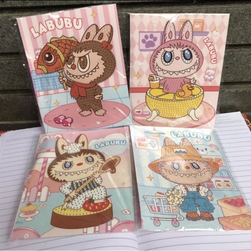 Labubu Diy Diamond Painting / Kreatifitas Aktifitas Tempel Manik Manik Labubu
