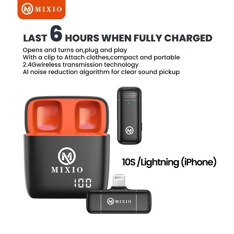 Mixio Lightning Mini Portable Charger iPhone 10S