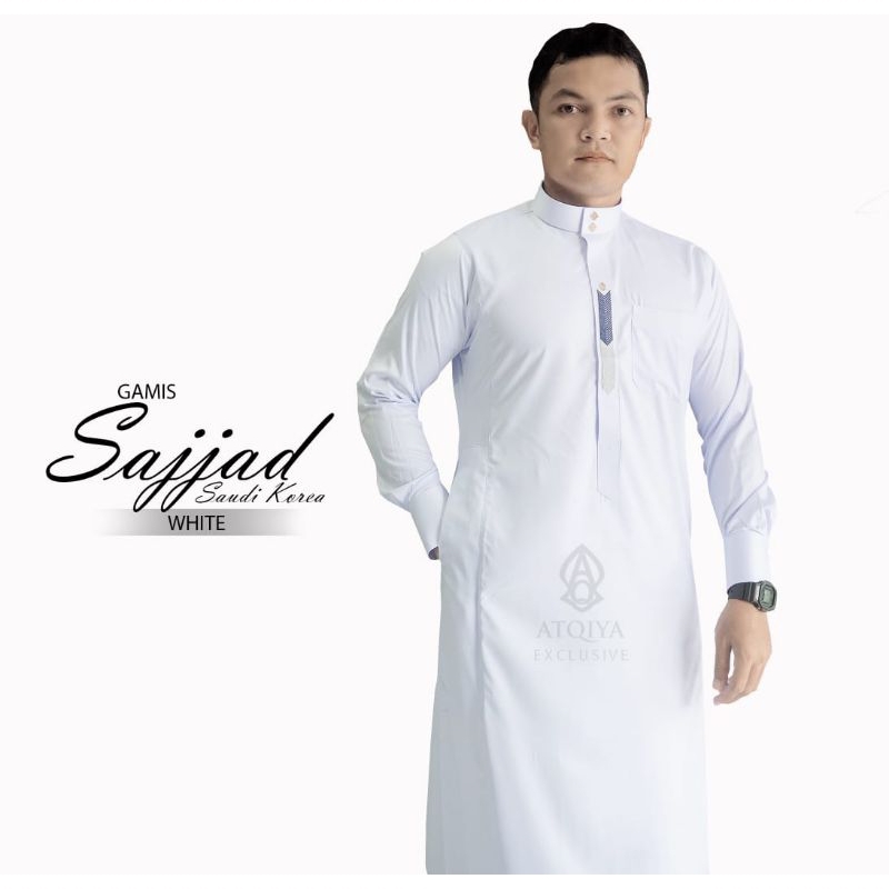 Gamis ATQIYA SAJJAD SAUDI / Gamis Adam Pria Dewasa / Jubah Slimfit / Gamis Keren , Trendy Dan Kekini