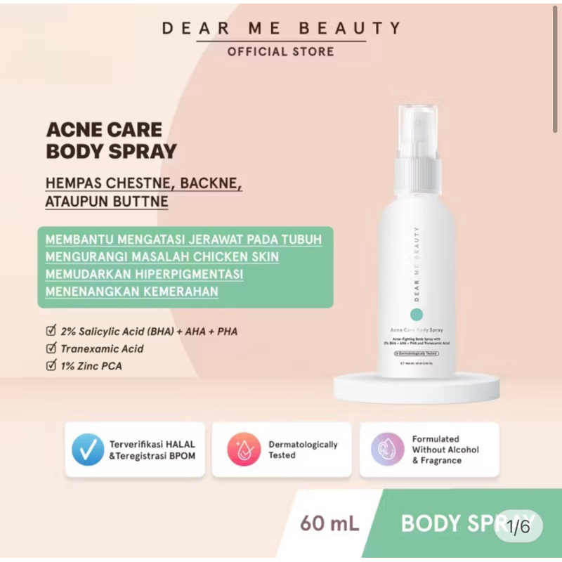 [Dear Me Beauty] Acne Care Body Spray