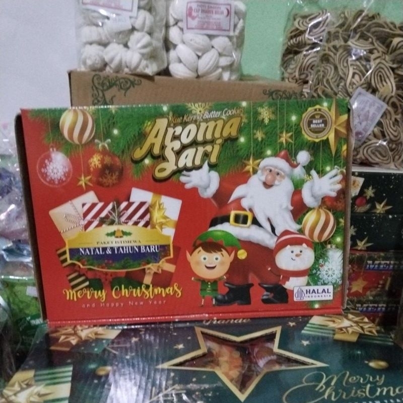 

PAKET KUE KERING MERYCHIRTMAS AROMASARI BERAT1.2KG