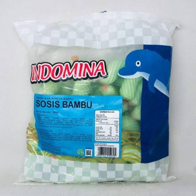 

INDOMINA Sosis Bambu Sosis Salju (sosis ikan bentul salju twister) 500gr