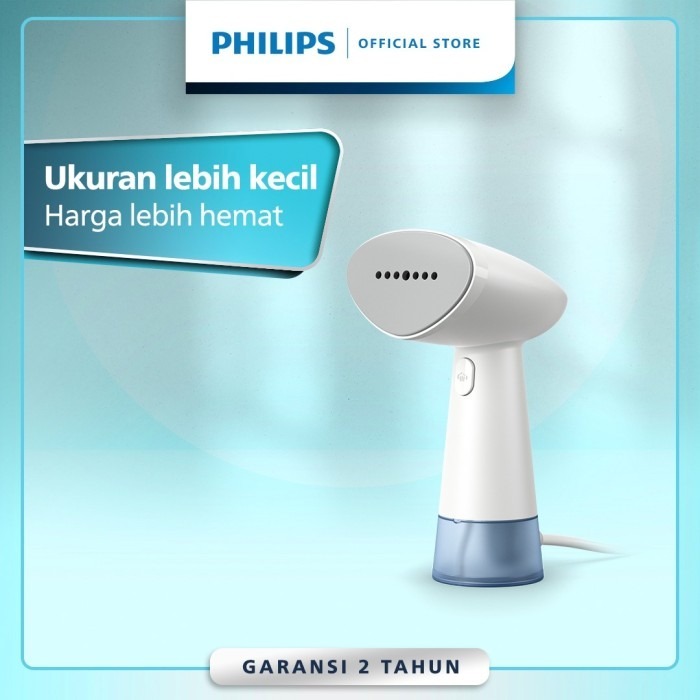 PHILIPS Setrika Uap Portable STH1000/10 Handheld Steamer 900 Watt Plastik STH 1000