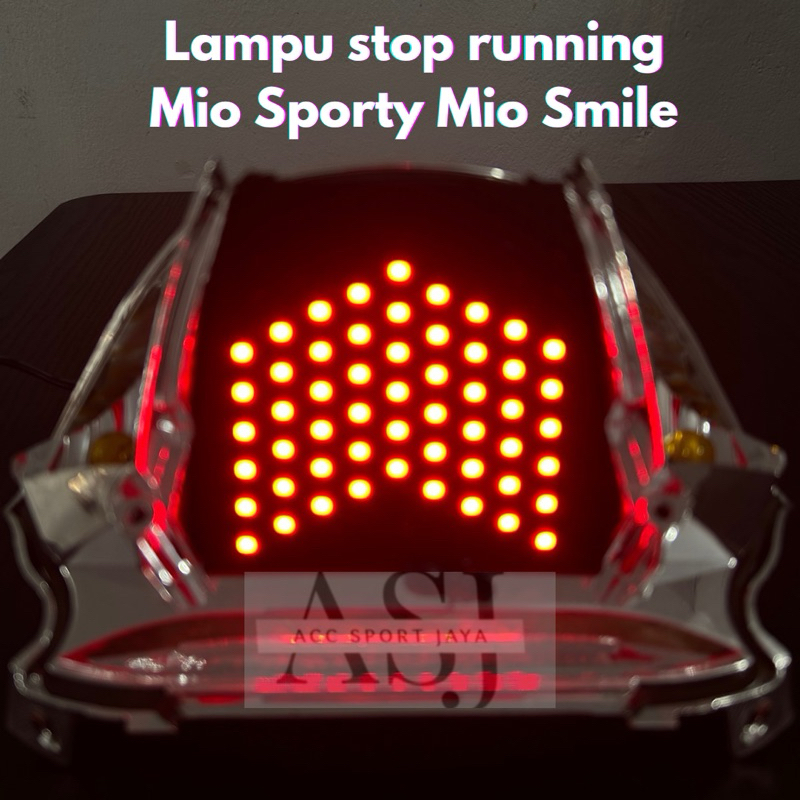 LAMPU STOP RUNNING MIO SPORTY/SMILE STOP LAMPU REM RUNNING 8 MODE OTOMATIS