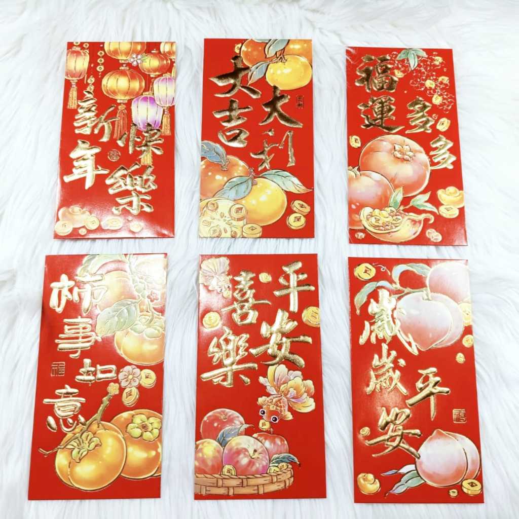

Angpao Imlek Netral 4167 Bahan Artpaper Tebal Gambar Terang Isi 6 Pcs Mix Motif Sesuai Gambar