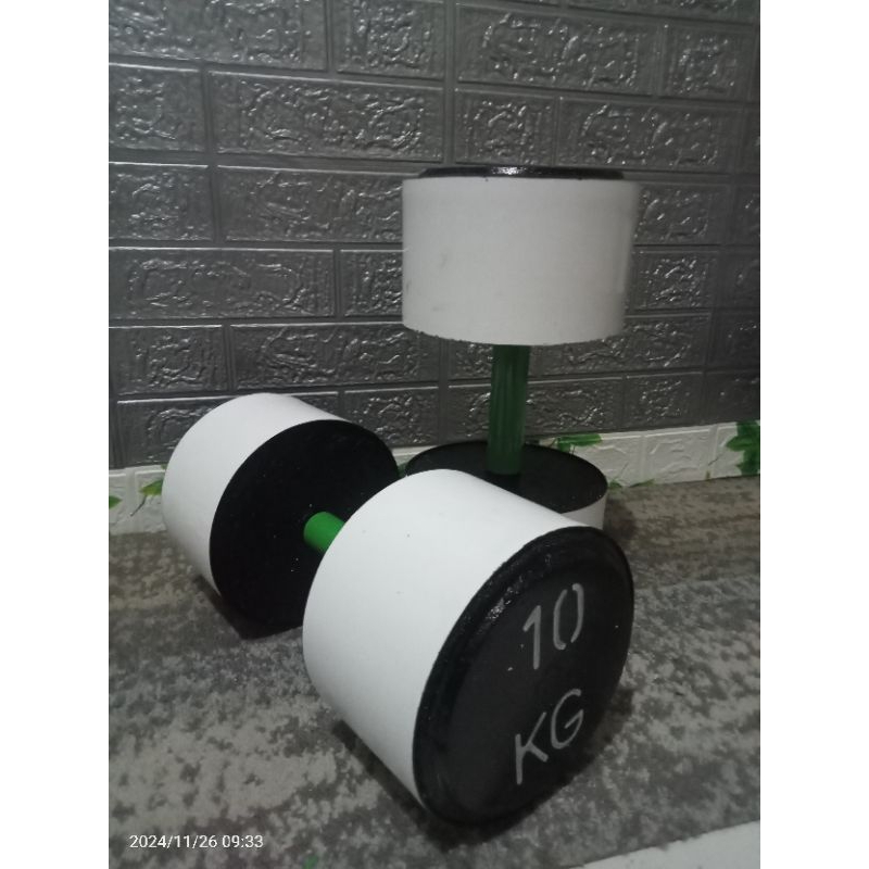 DUMBELL 10 kg Stik pipa BESI