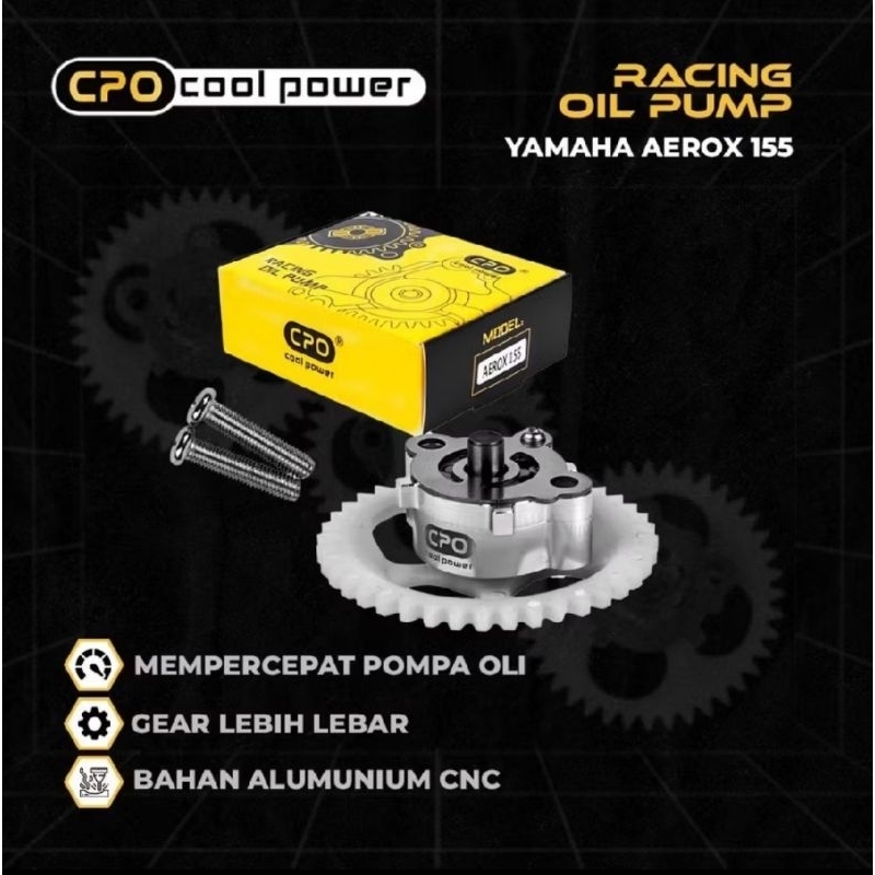 pompa oil oil pump nmax new/aerox new oil pump gigi cpo cool power