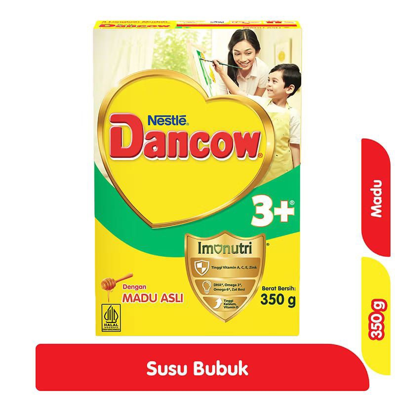 

Nestle Dancow 3+ Susu Pertumbuhan Rasa Madu | Vanila 3-5 tahun Box 350g