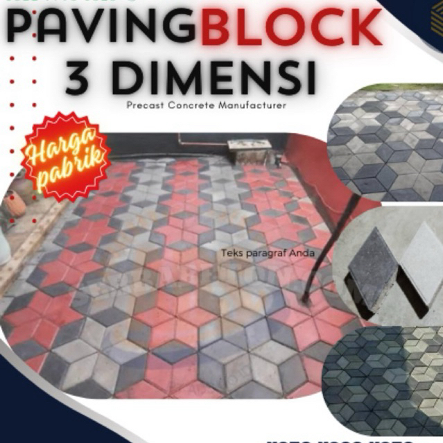 Paving block 3 dimensi/3D