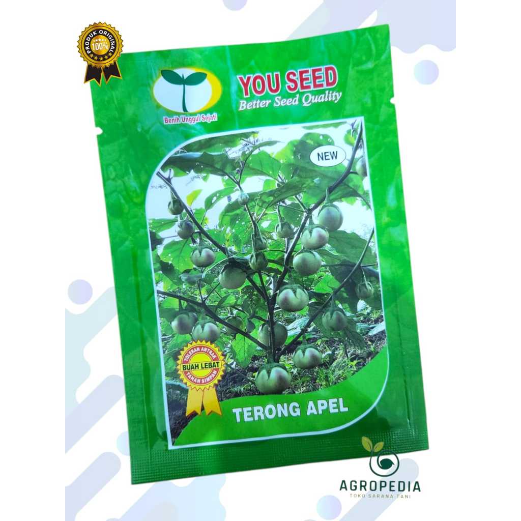 Benih Terong Lalap TERONG APEL - CAP YOU SEED isi 10 gram