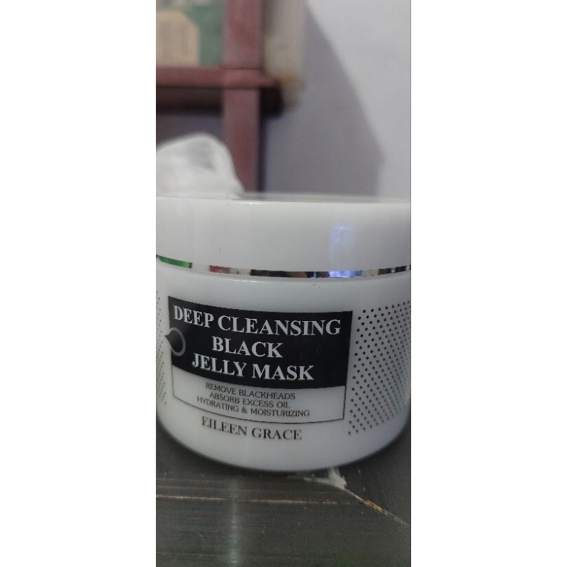 preloved eileen grace black jelly mask