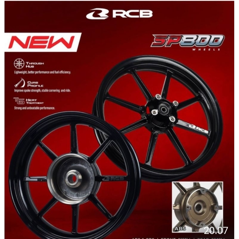 VELG RACING RCB TYPE SP 800 MOTOR YAMAHA JUPITER Z MX LAMA VEGA ZR F1ZR CRYPTON UK 140/160-17