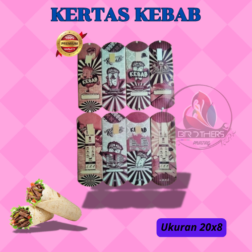 

PROMO Kertas dus box kebab mini murah isi 100 ,Kemasan bungkus kebab mini isi 100pcs