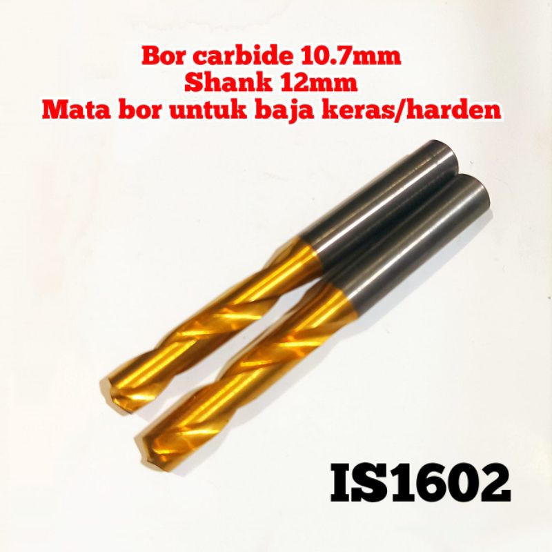 bor carbide 10.7mm twist drill tungsten carbide mata bor baja keras harden per mobil dll bukan bor n