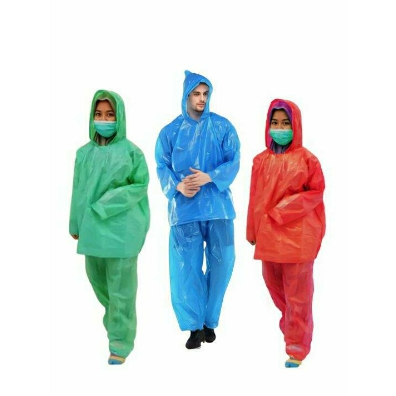 DX x jas hujan PE  stelan 46 / 1pc