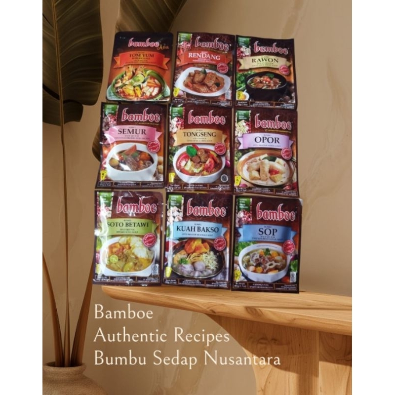 

Bamboe Bumbu Nusantara Opor / Tomyam / Rendang / Rawon / Tongseng / Semur 80gr