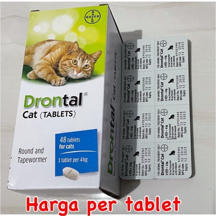 Drontal Cat Tablet - obat cacing kucing Drontal Cat