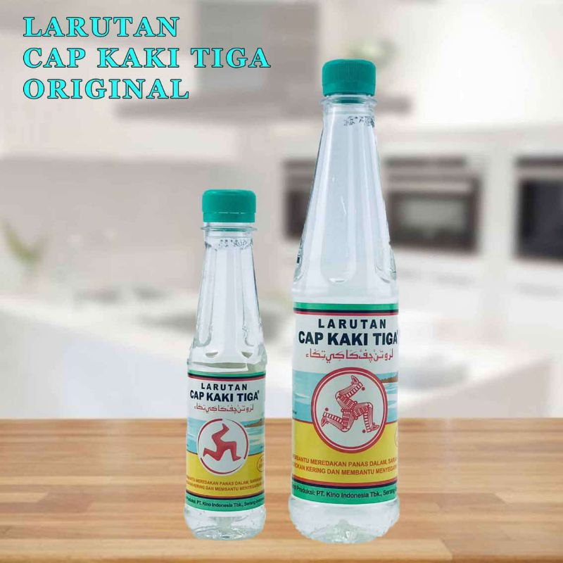 

Larutan Cap Kaki Tiga | Kemasan Botol 200ml/500ml