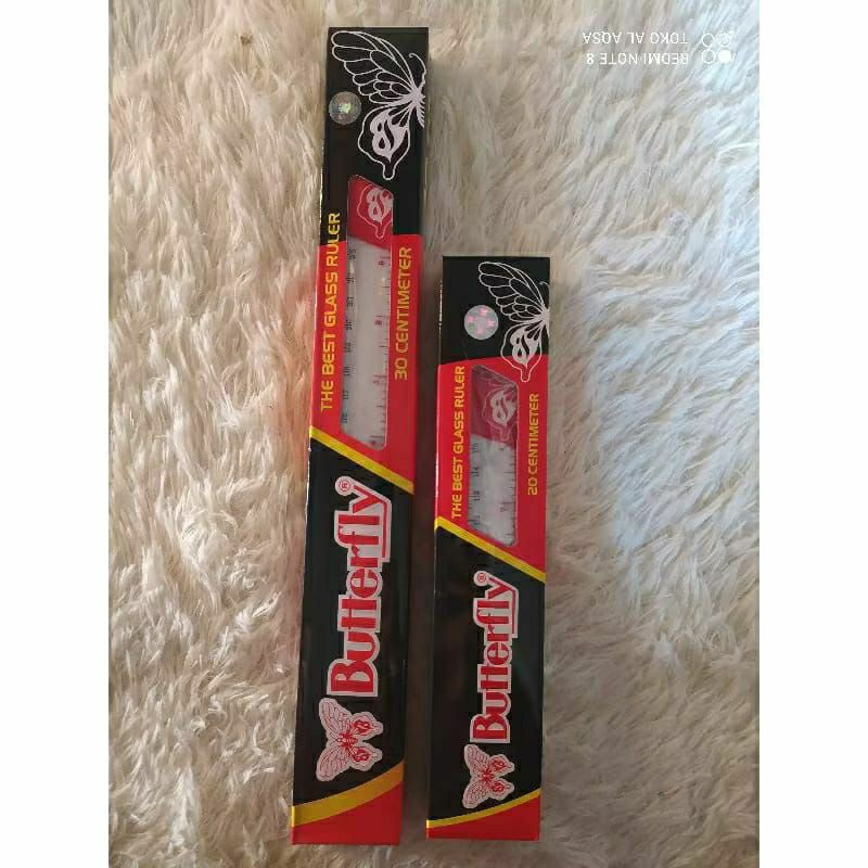 

Penggaris Butterfly 20cm & 30cm