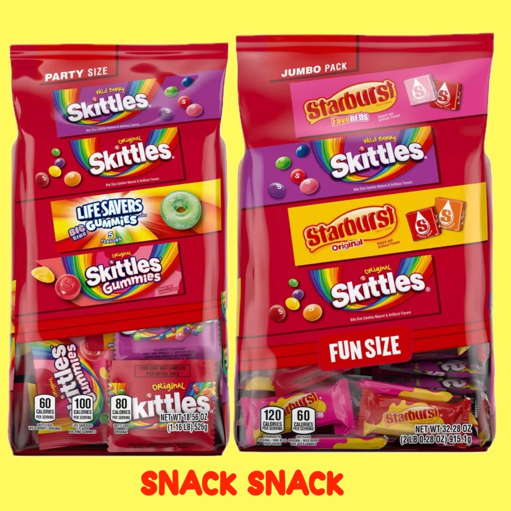 

[ORI 100% US] Skittles, Starburst & Lifesavers Candy mixed