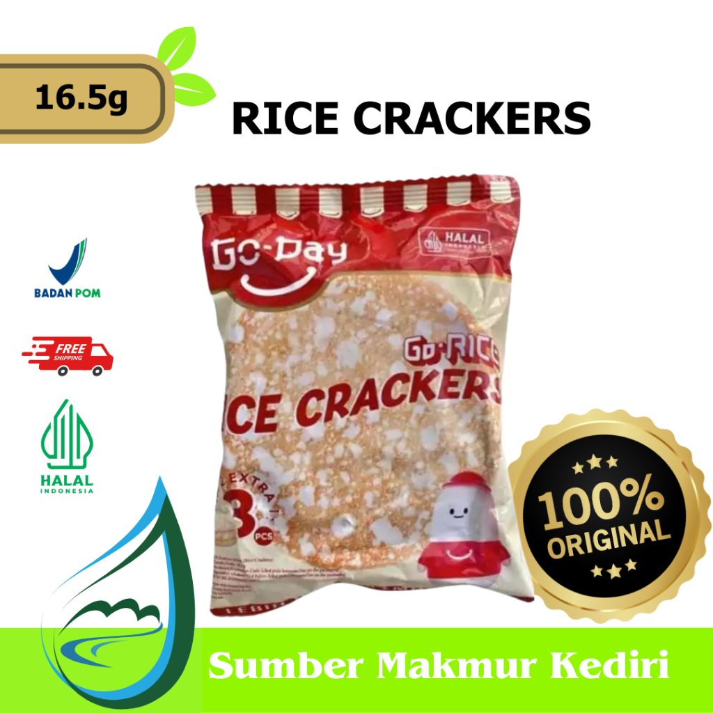 

HALAL 1 RENCENG ISI 10 PCS GODAY Go Rice Crackers Snack - Biskuit Jajanan Anak Kue Kracker Beras Makanan Ringan