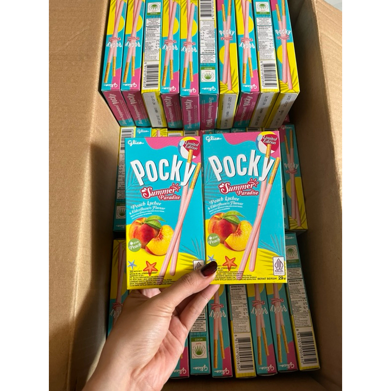 

Pocky Summer Paradise Peach Layers & Strawberry Tango