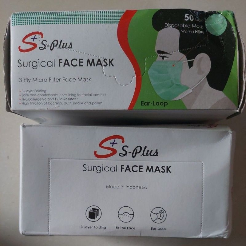 Masker 3 Ply S Plus