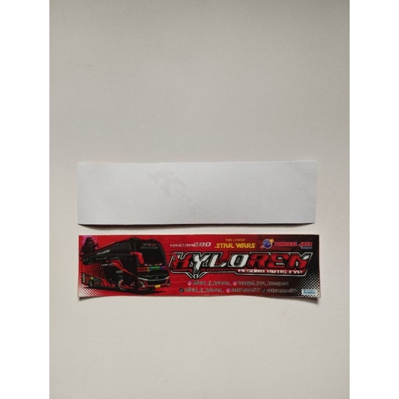 

Stiker bus kyloren tunggal jaya isi 1 pcs