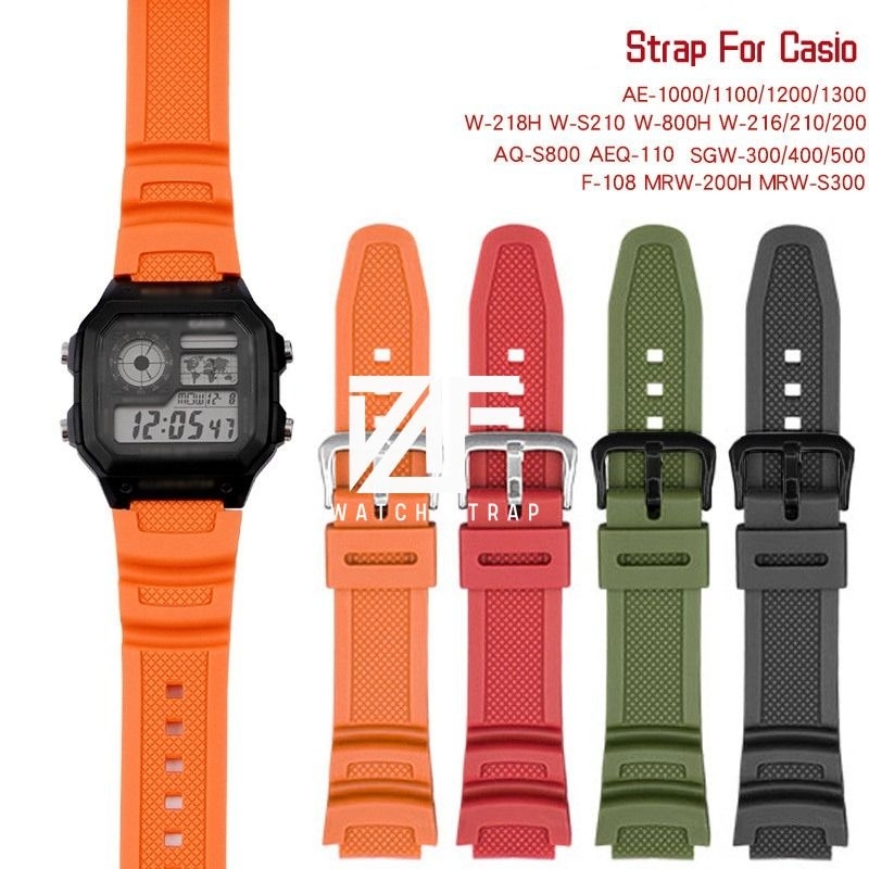 STRAP TALI JAM TANGAN KWALITAS ORIGINAL 100% Tali Jam Casio AE-1000W AE 1000W AE1100W AE 1200 STRAP 