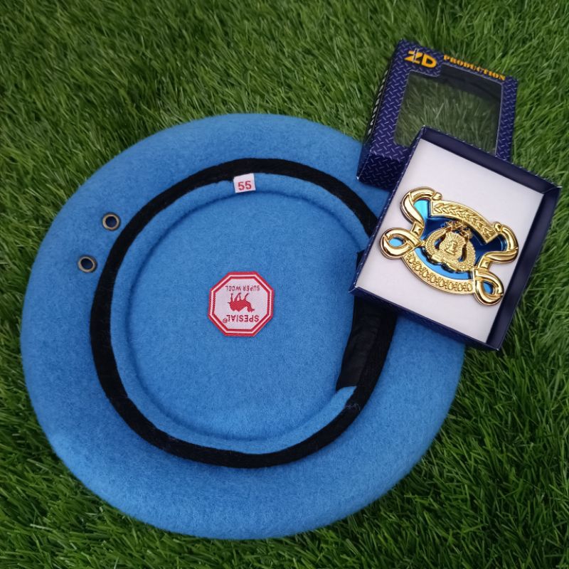 Baret PROVOS POLRI 1 SET / Baret PROVOS POLRI Merk Camel Spesial