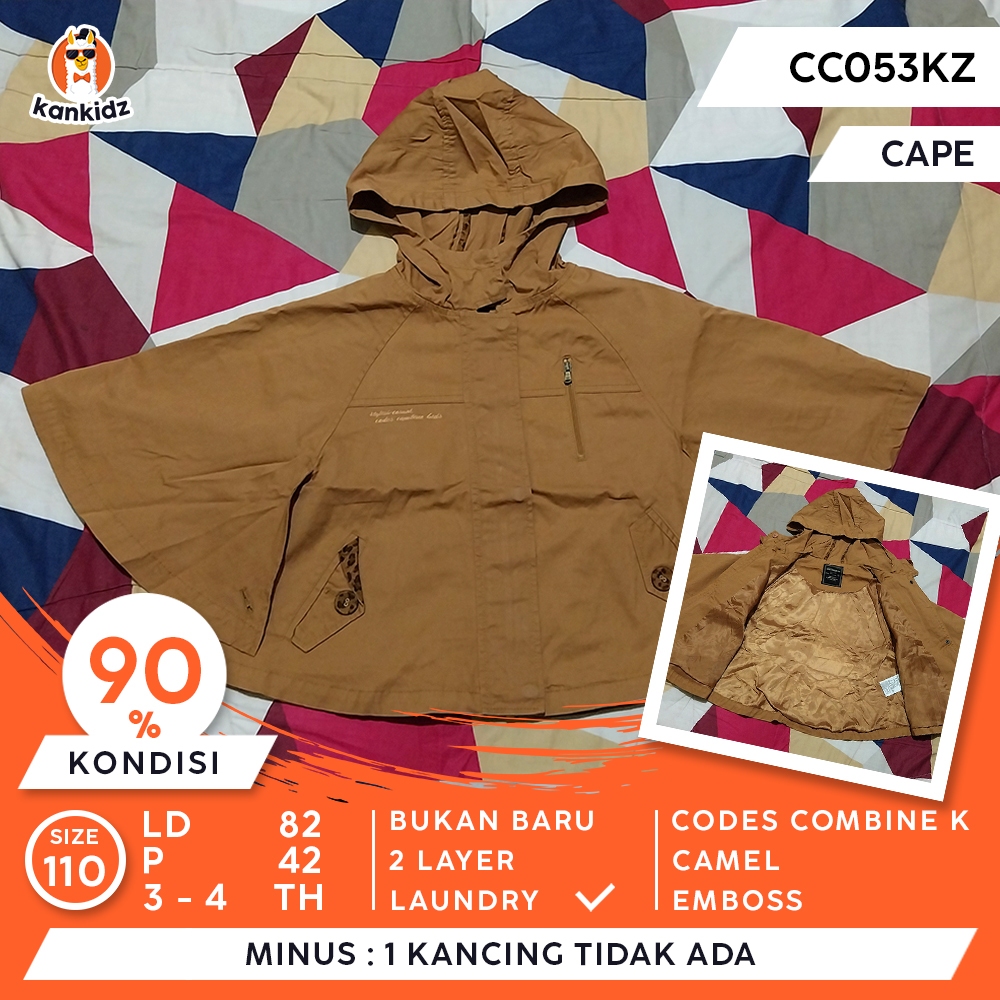 SIAP PAKAI | Jaket Anak Cape Codes Combine | Camel Size 110